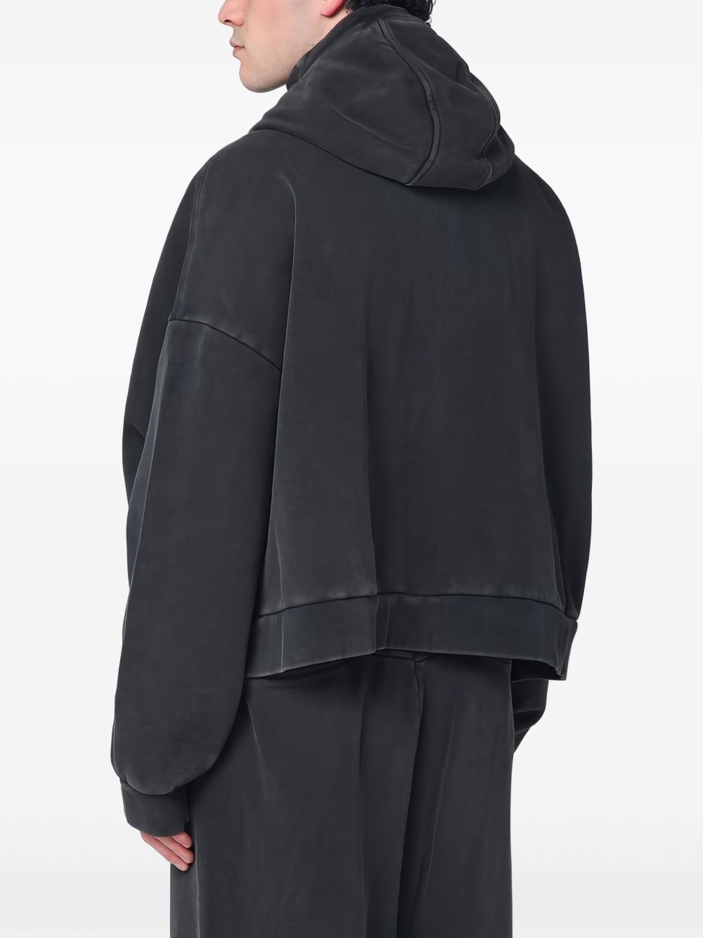 organic cotton zip-up hoodie - 4