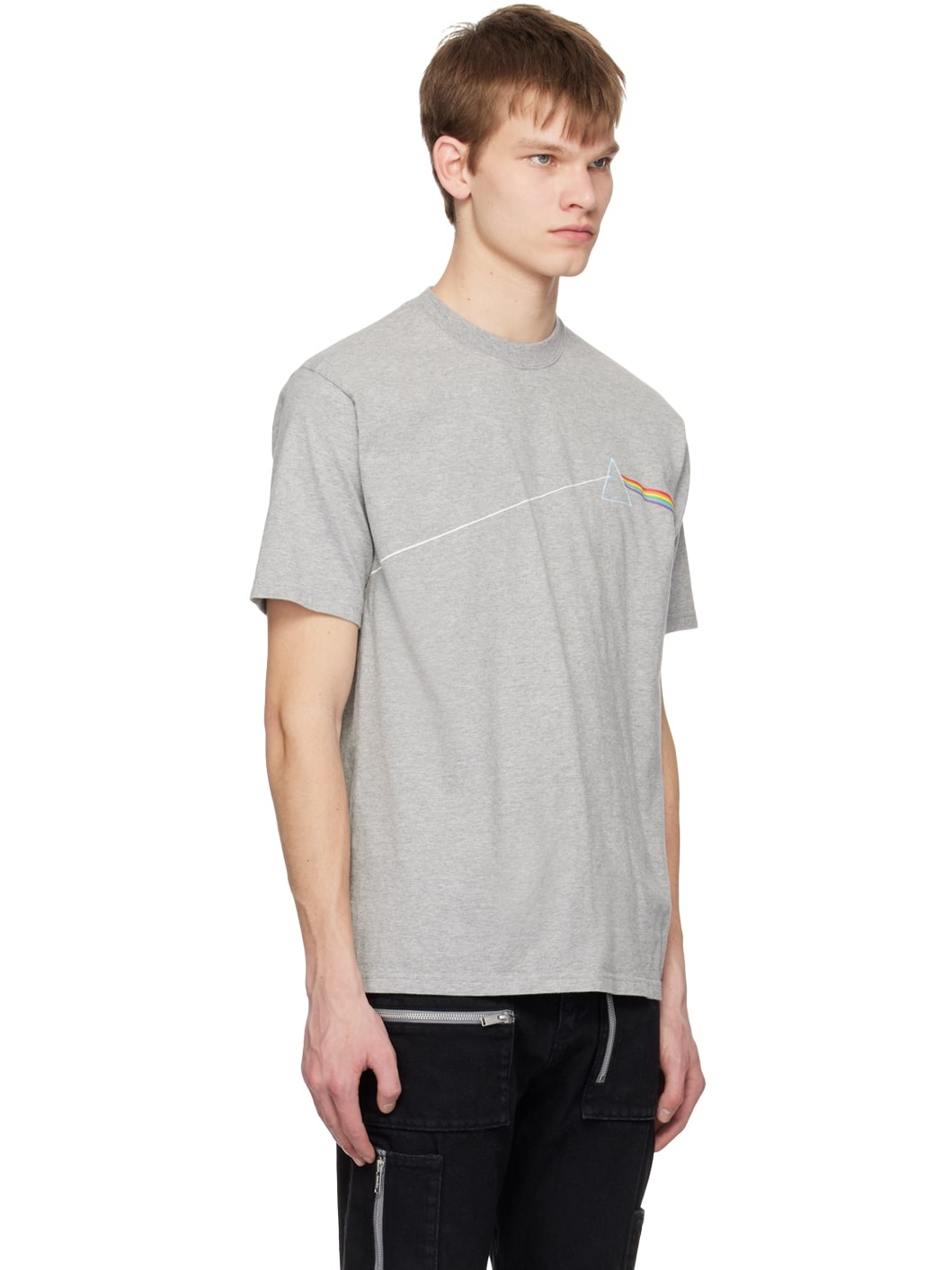 Gray Print T-Shirt - 2