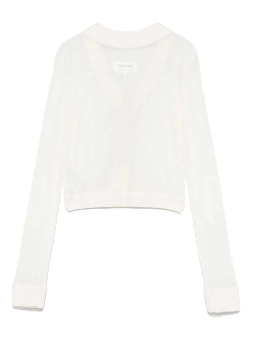 mesh cardigan - 2