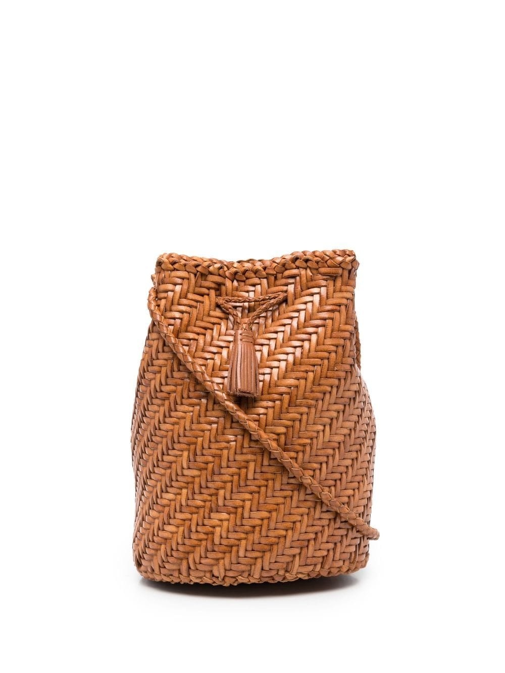 Pompom Double Jump woven bucket bag - 2