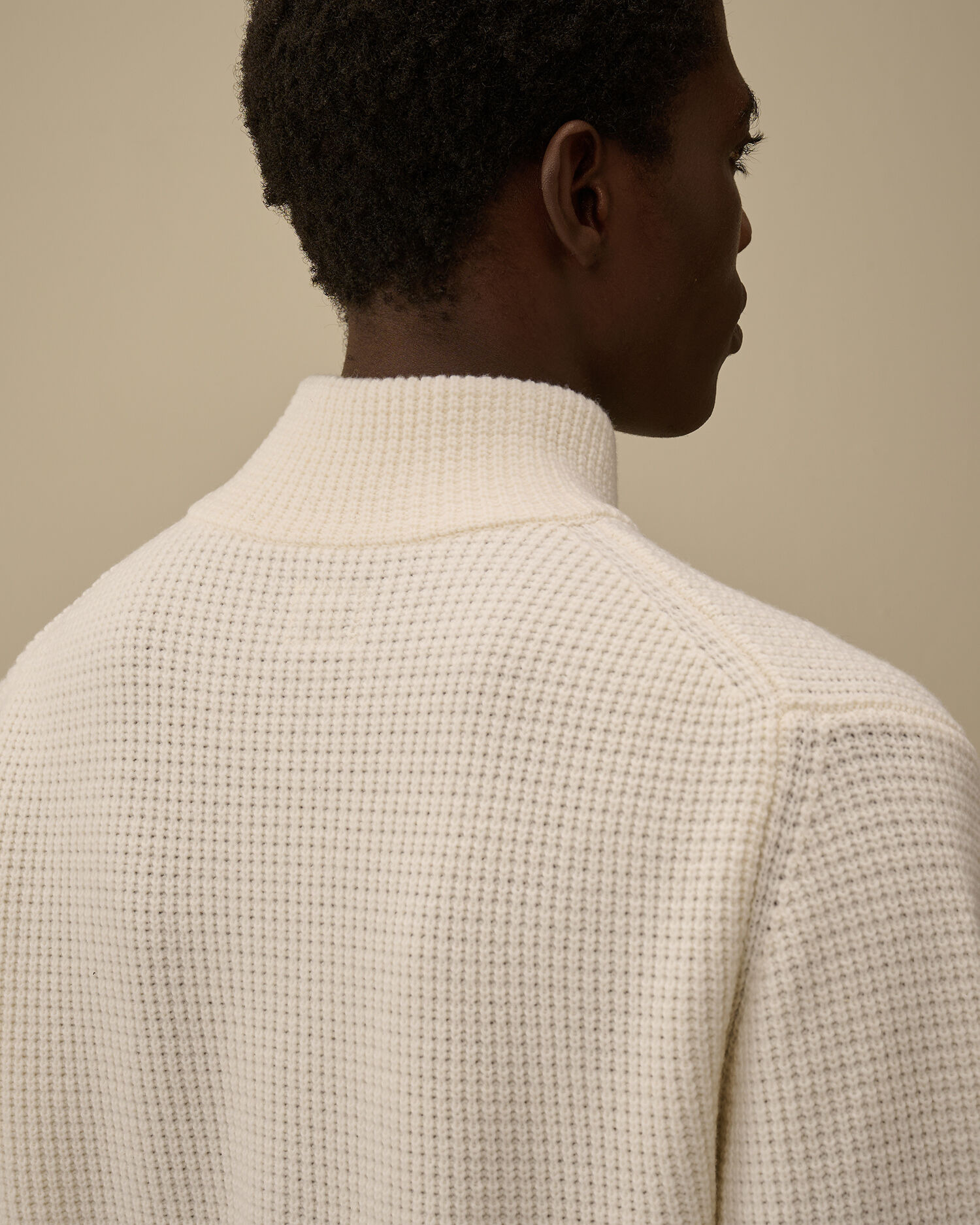 Lambswool GRS Half Zip Sweater - 6