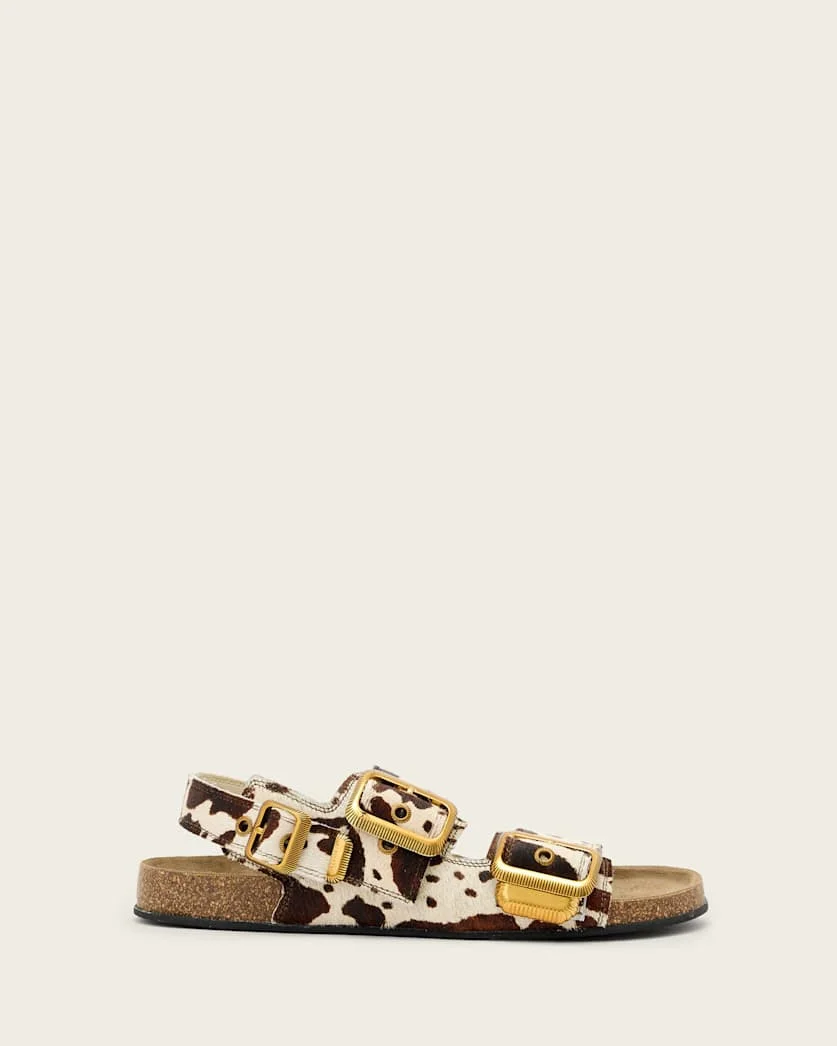 STAFFA CHOWHIDE BUCKLE SANDALS - 1