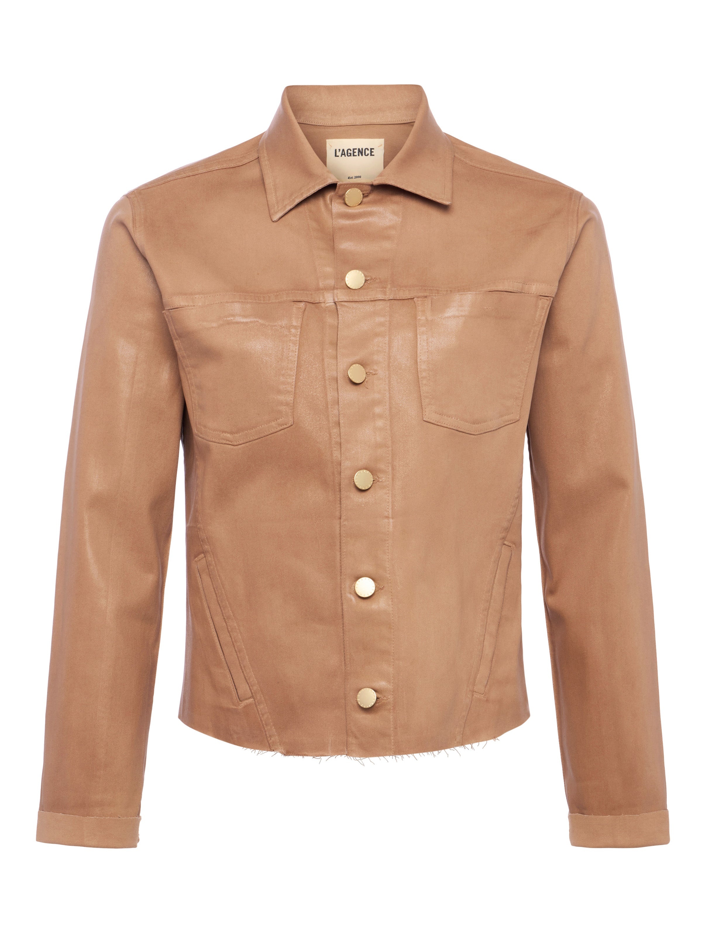 Janelle Coated Denim Jacket - 1