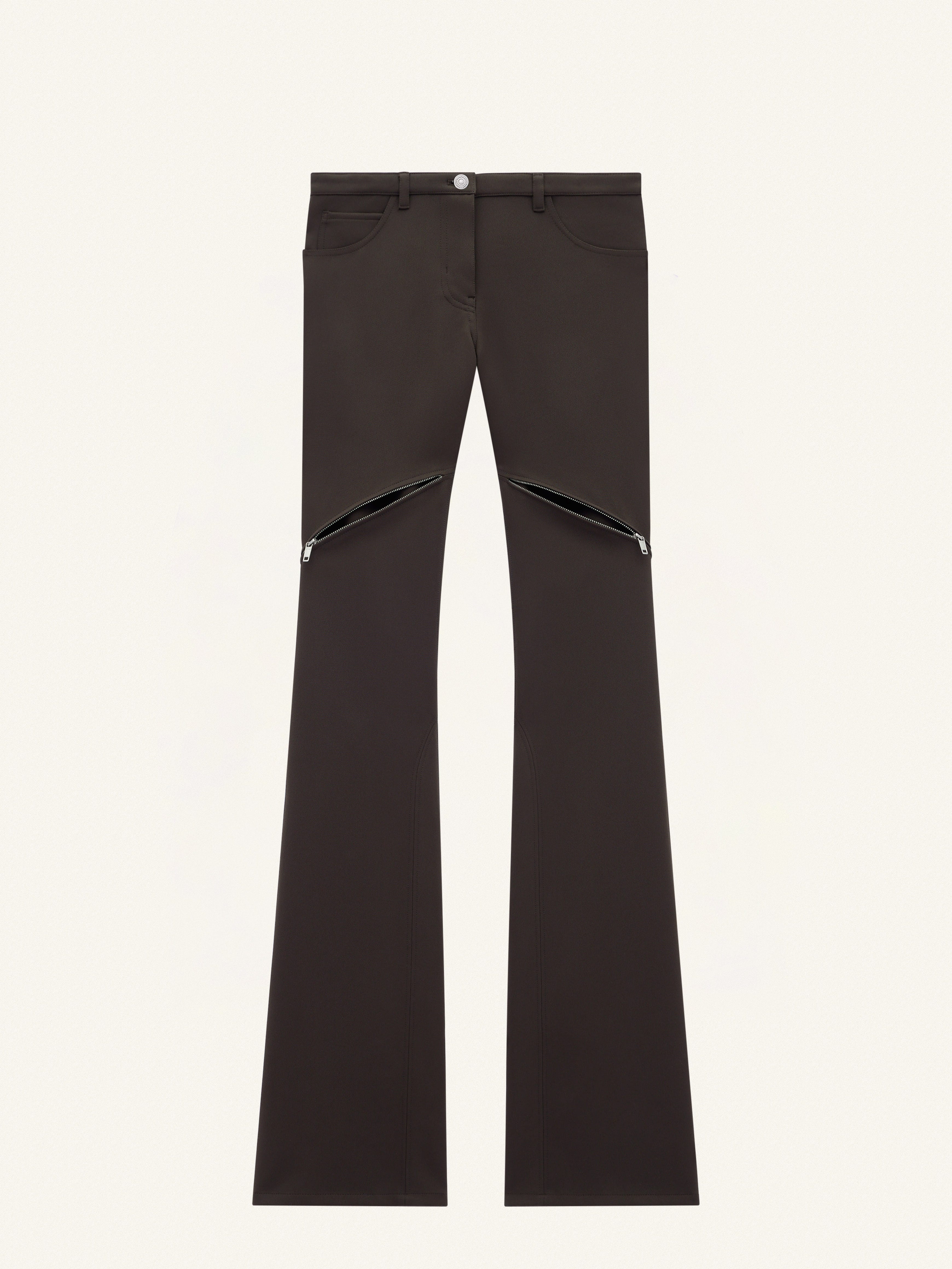 ELLIPSE ZIPPED TWILL PANTS - 2
