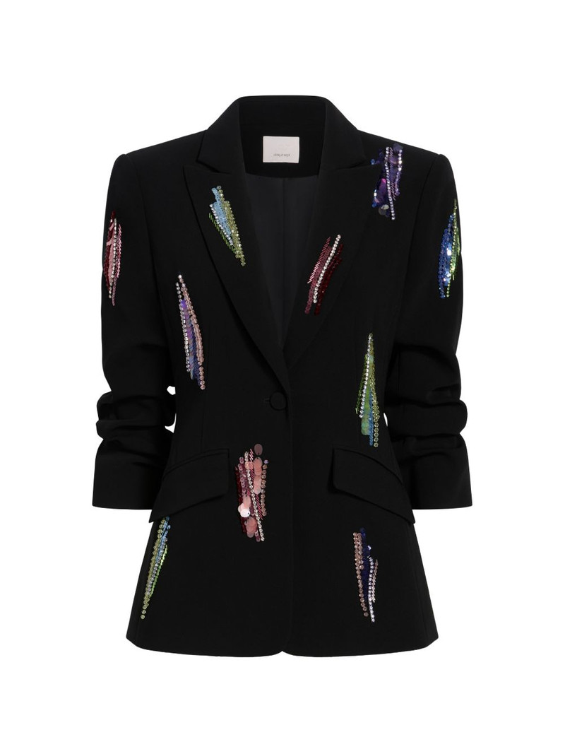 Paillette Whirl Cheyenne embellished blazer 1