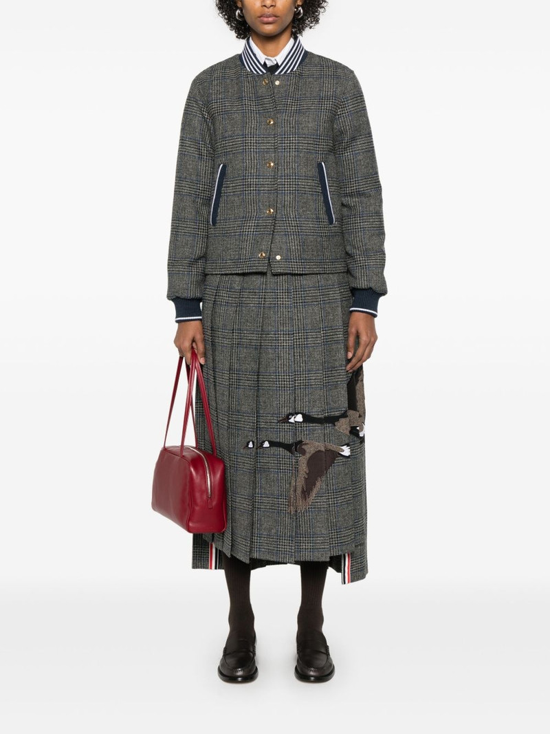 Thom Browne Prince of Wales Hunting tweed bomber jascket outlook