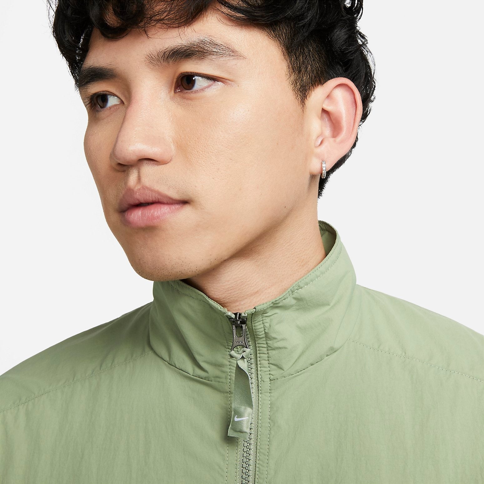 Nike NRG Solo Swoosh Woven Track Jacket 'Oil Green' DQ5201-386 - 2