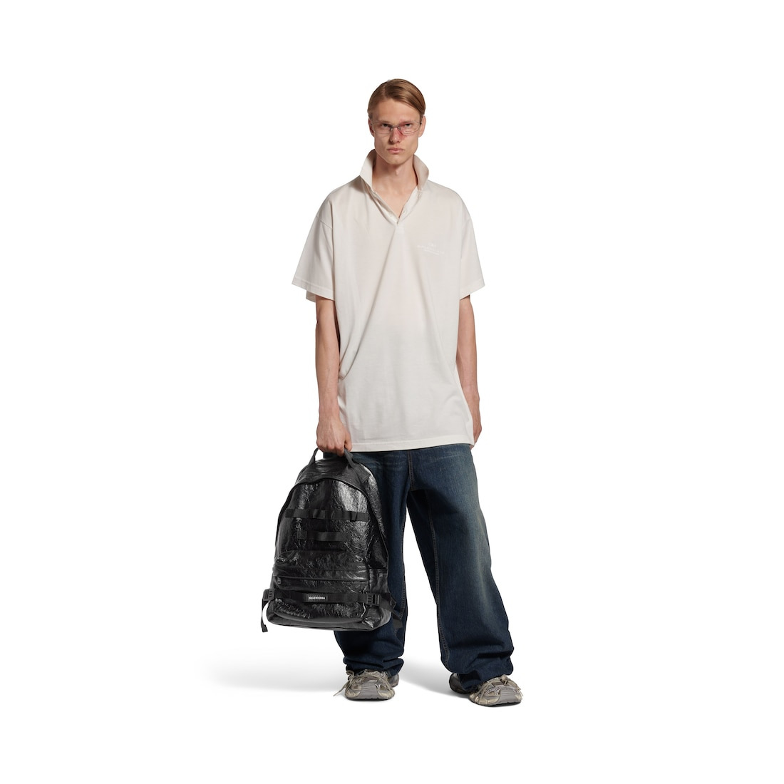 Men's Army Medium Backpack  in Black - 6