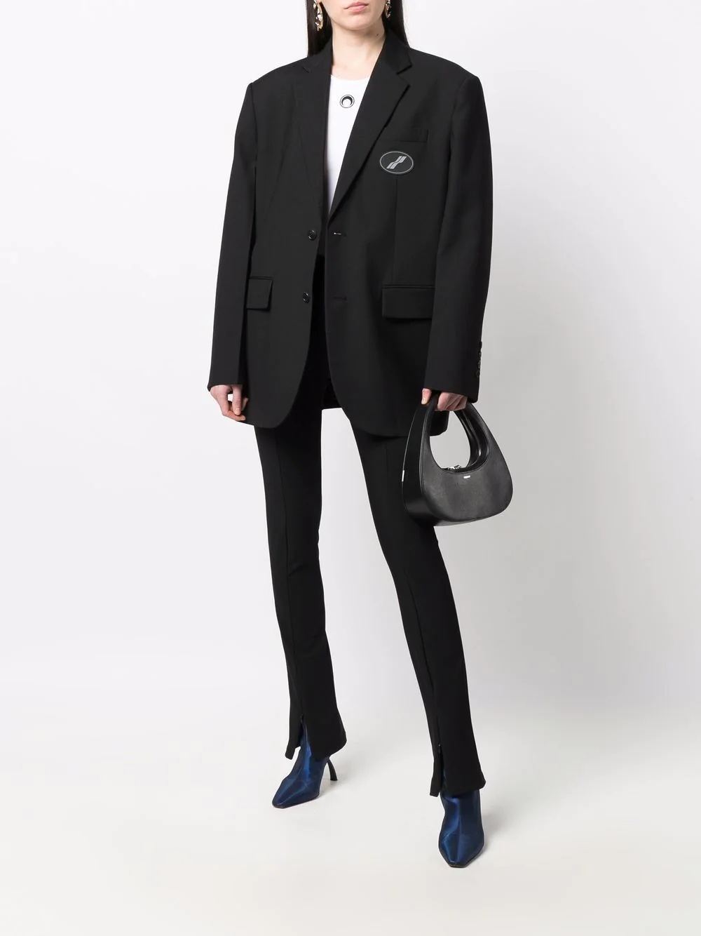 logo-patch blazer - 3