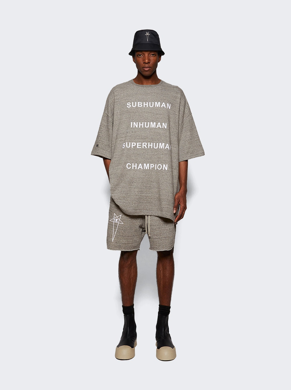 X  Champion Knitted Beveled Pods Grey Melange - 5