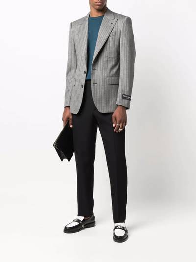 Dolce & Gabbana pinstripe single-breasted blazer outlook