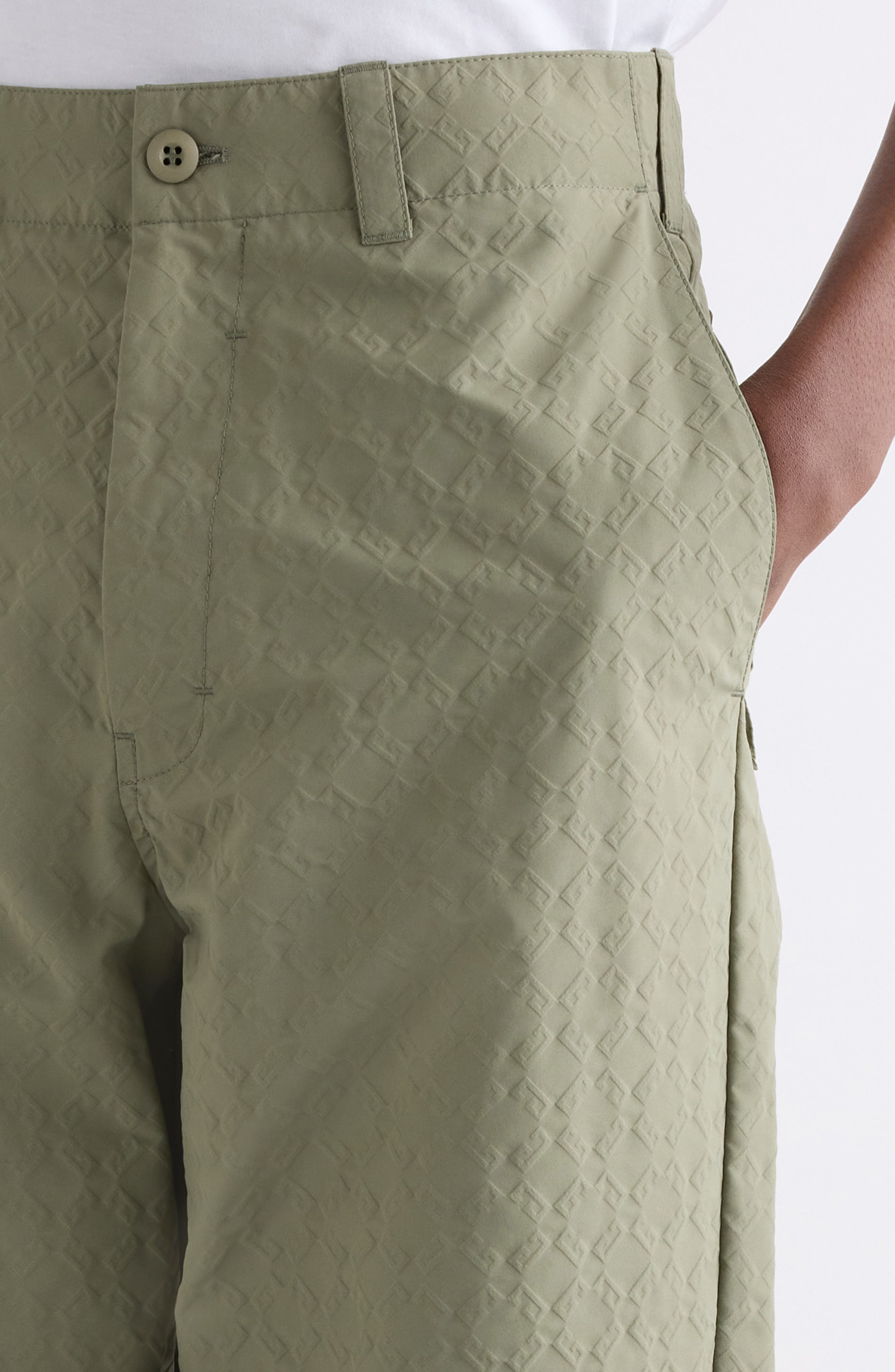 Givenchy Monogram 72 Embossed Trousers in Almond Green at Nordstrom - 5