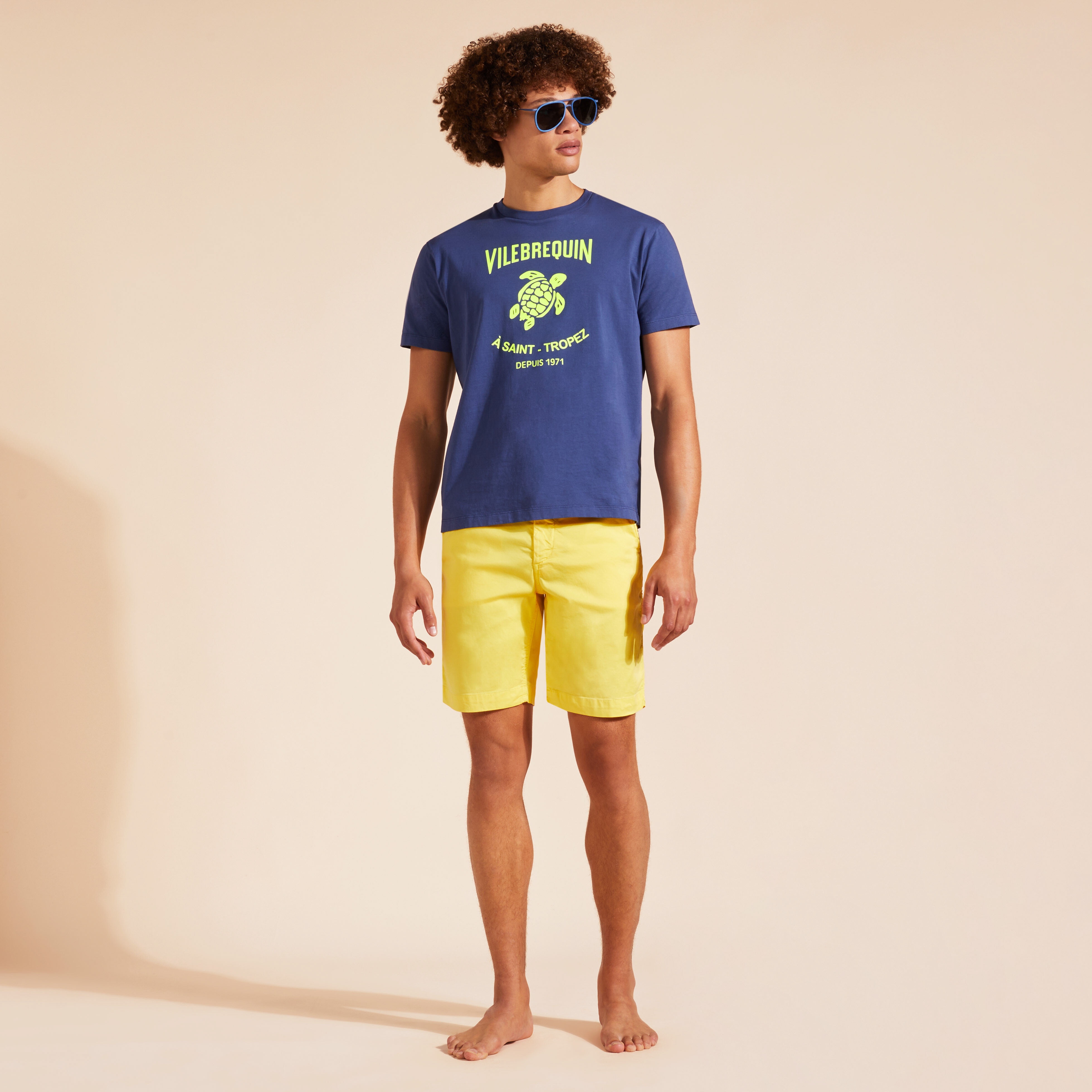 Men Cotton T-Shirt Gomy Placed Logo - 5