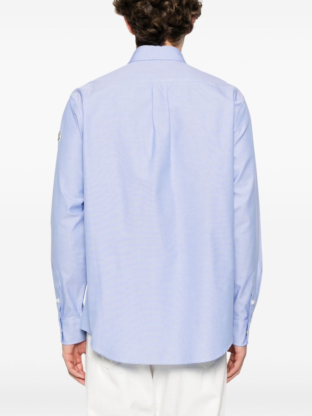 logo-embroidered shirt - 4
