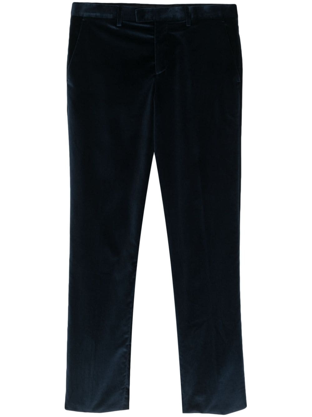 tailored velour trousers - 1