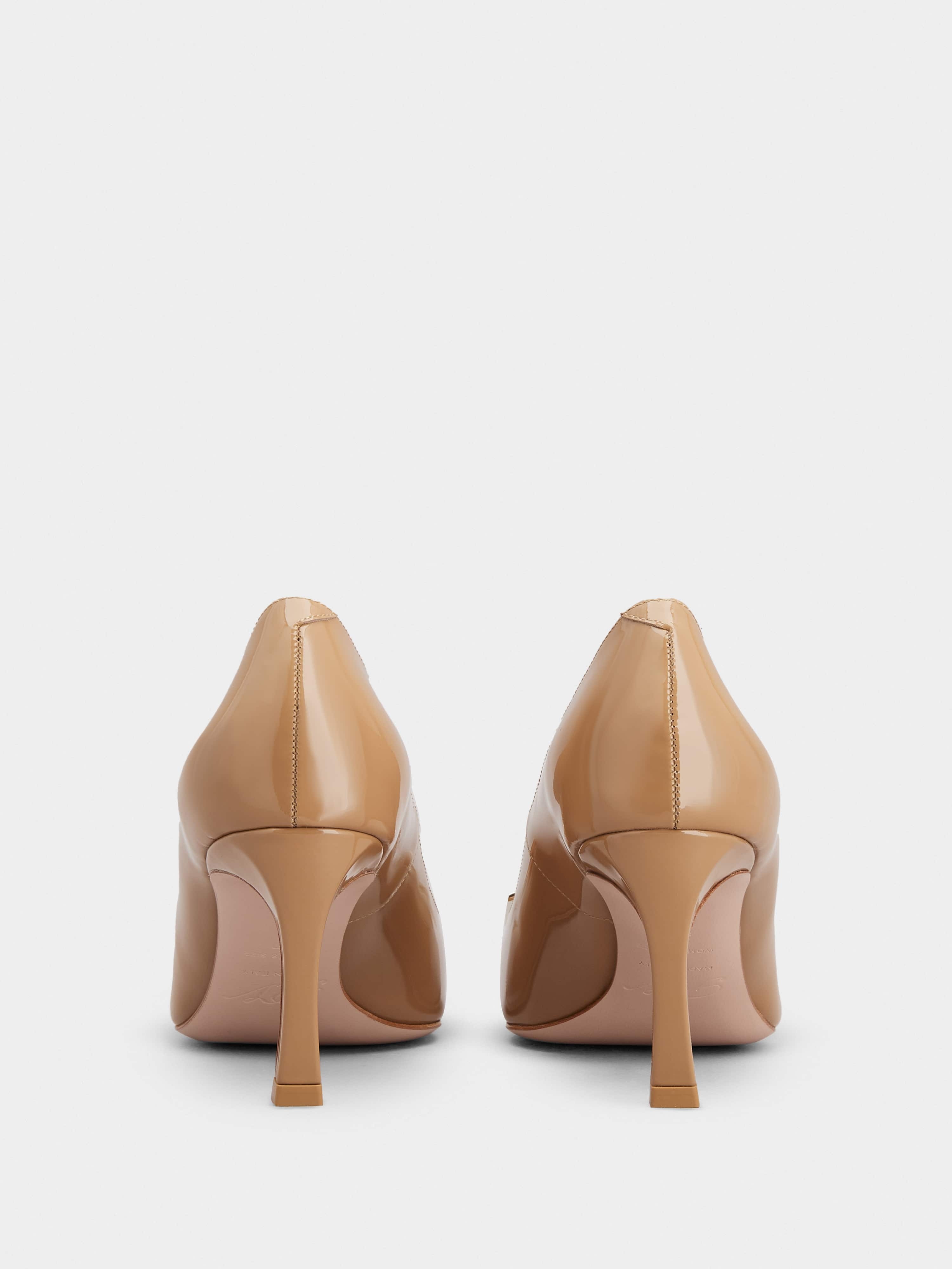 Trompette Metal Buckle Pumps in Patent Leather - 5