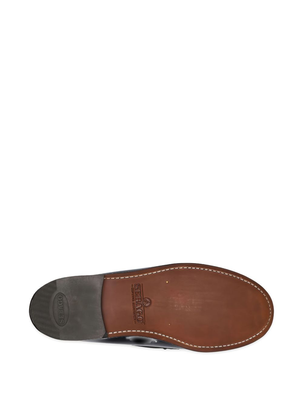 two-tone leather loafers - 5