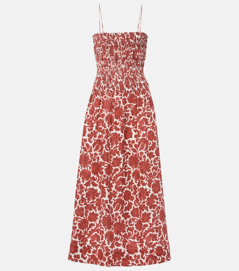 Geriba floral linen maxi dress 1