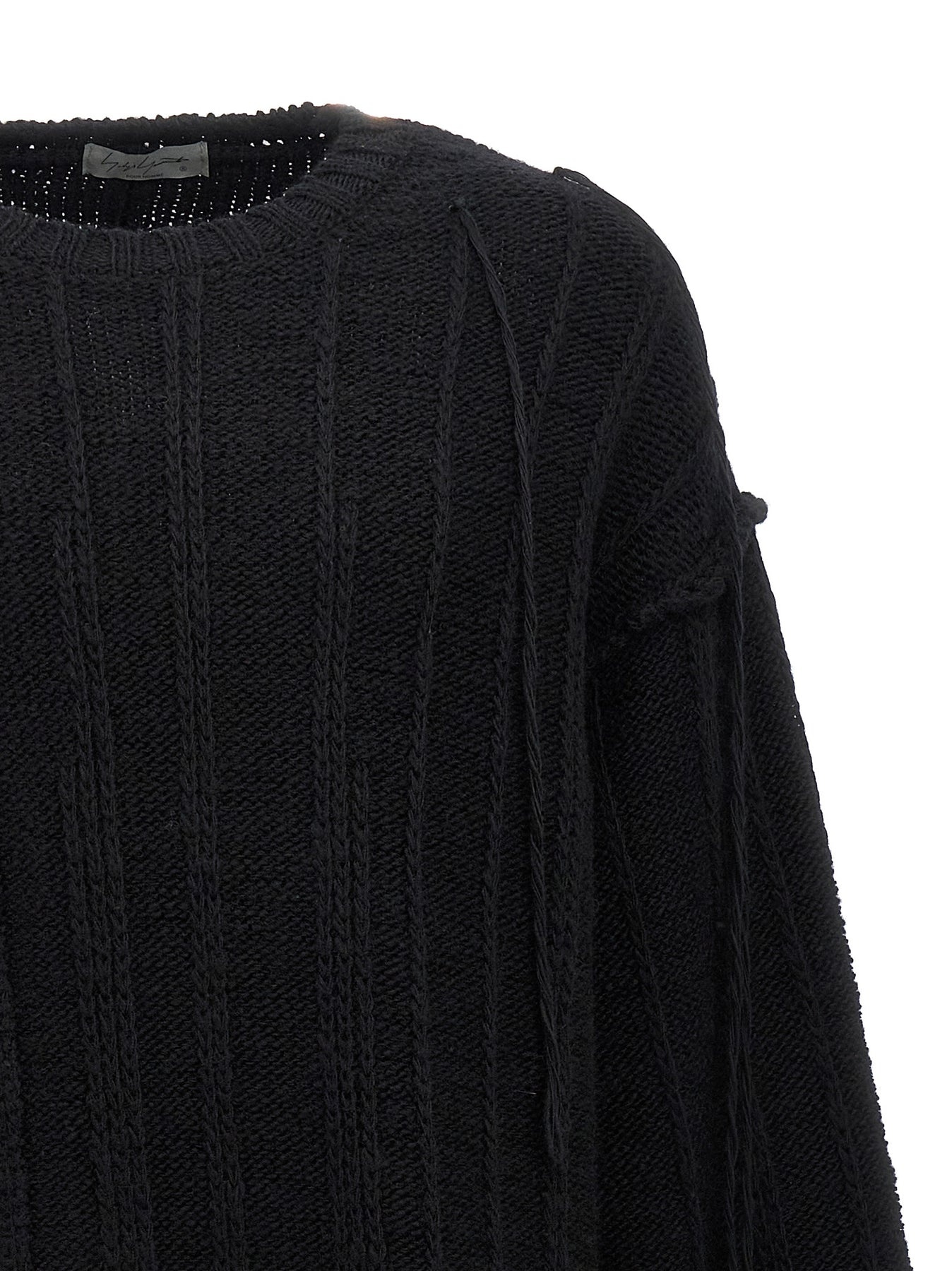 String Switching Sweater, Cardigans Black - 3