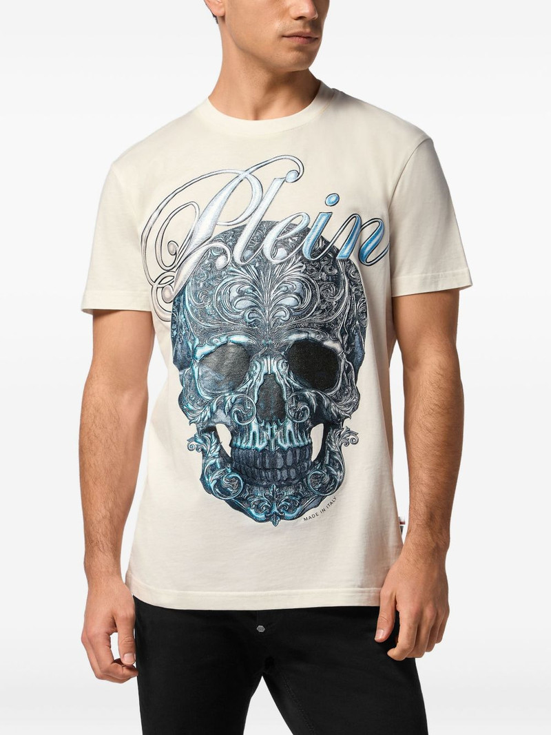 PHILIPP PLEIN skull-print cotton T-shirt outlook