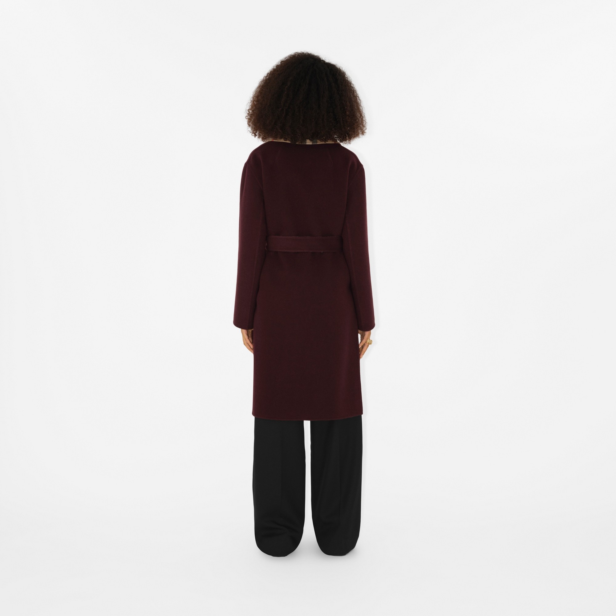 Check Wool Reversible Coat - 4