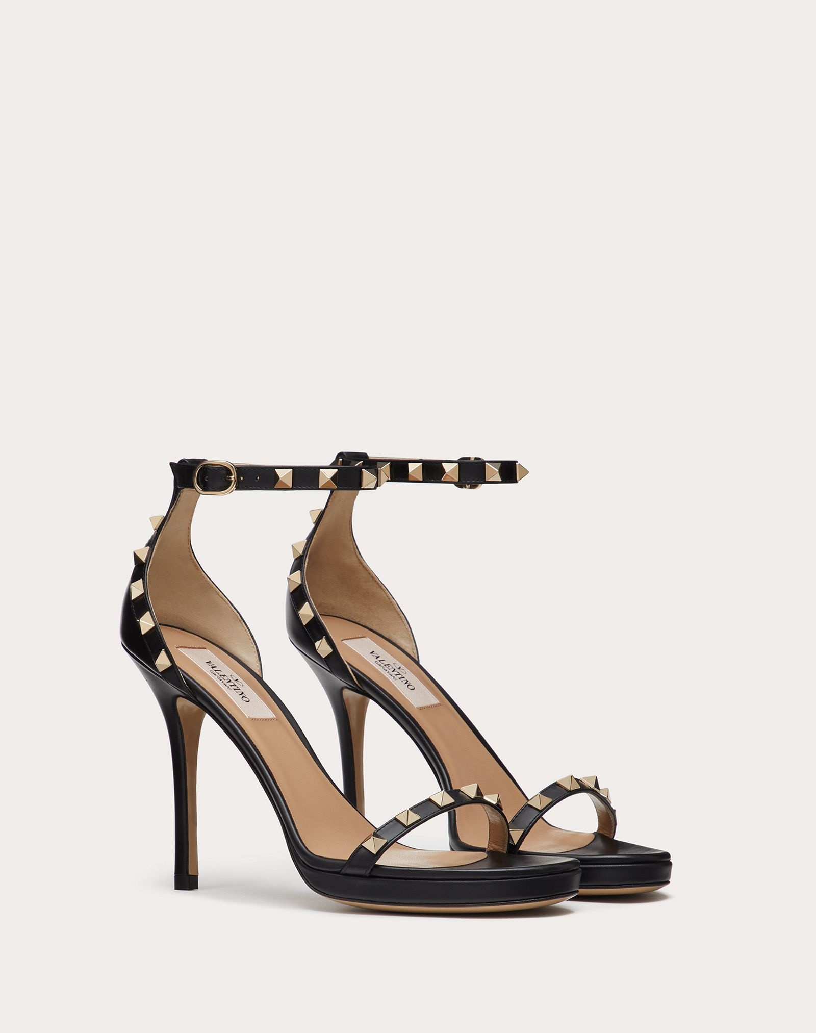 Valentino Garavani Rockstud Calfskin Platform Sandal 110 mm - 2