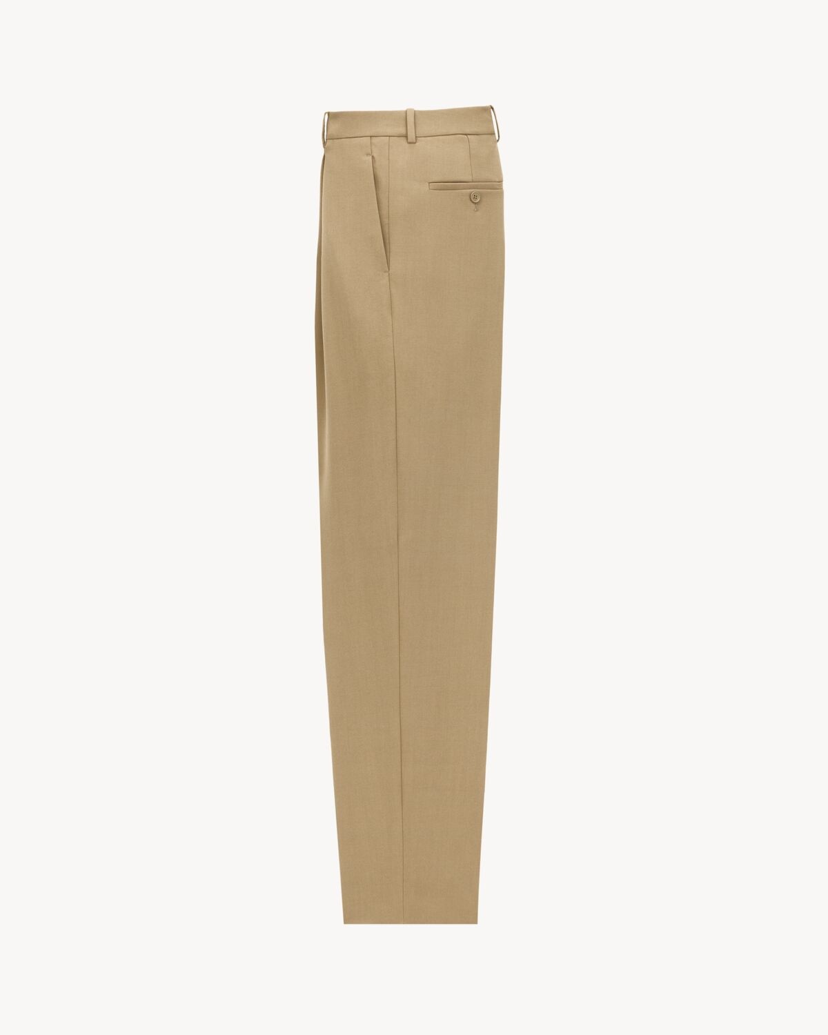 HIGH-WAISTED PANTS IN WOOL GABARDINE - 2