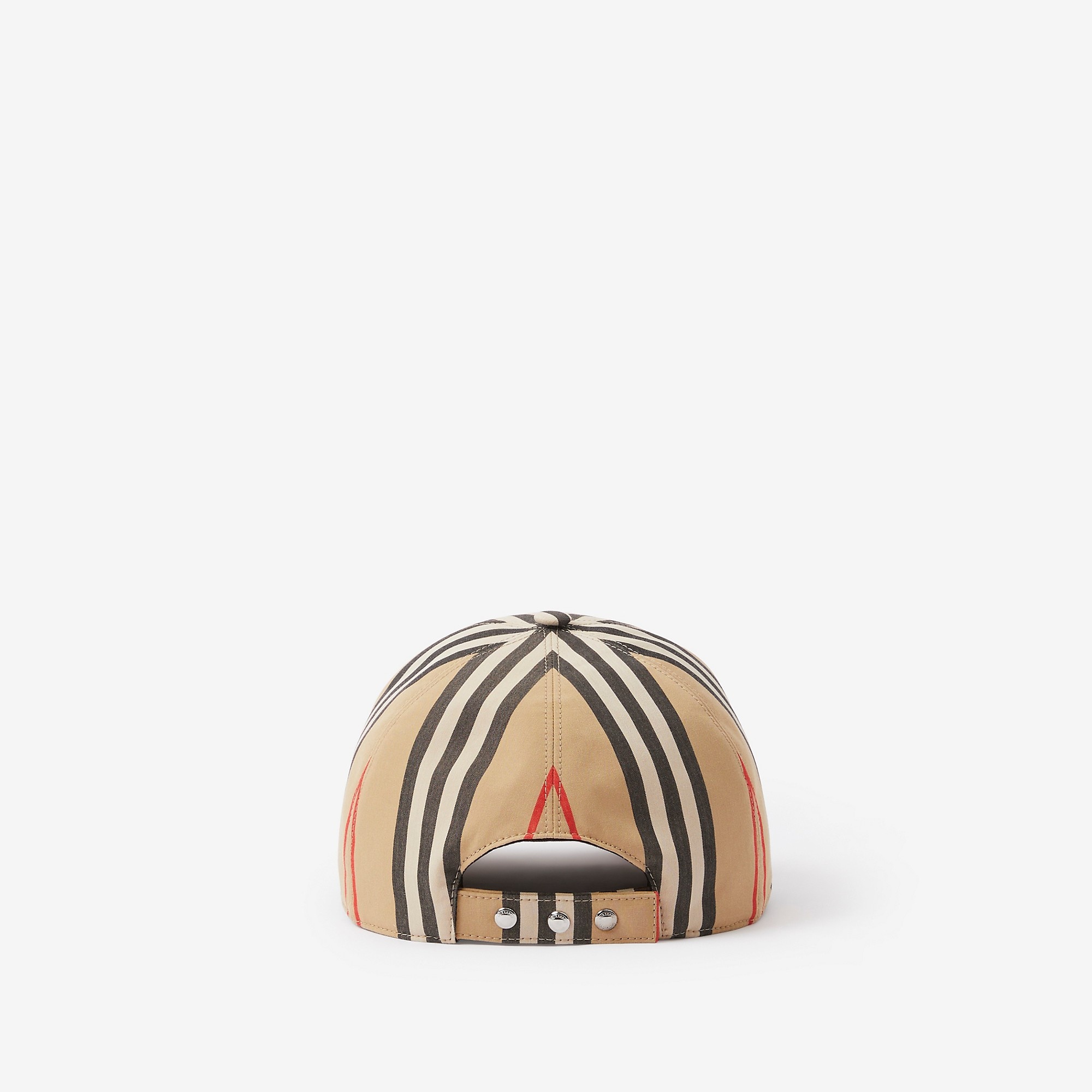 Monogram Motif Icon Stripe Cotton Baseball Cap - 3
