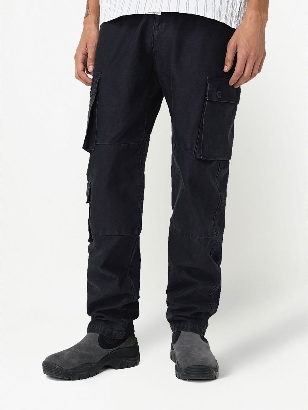 side cargo-pocket detail trousers - 4