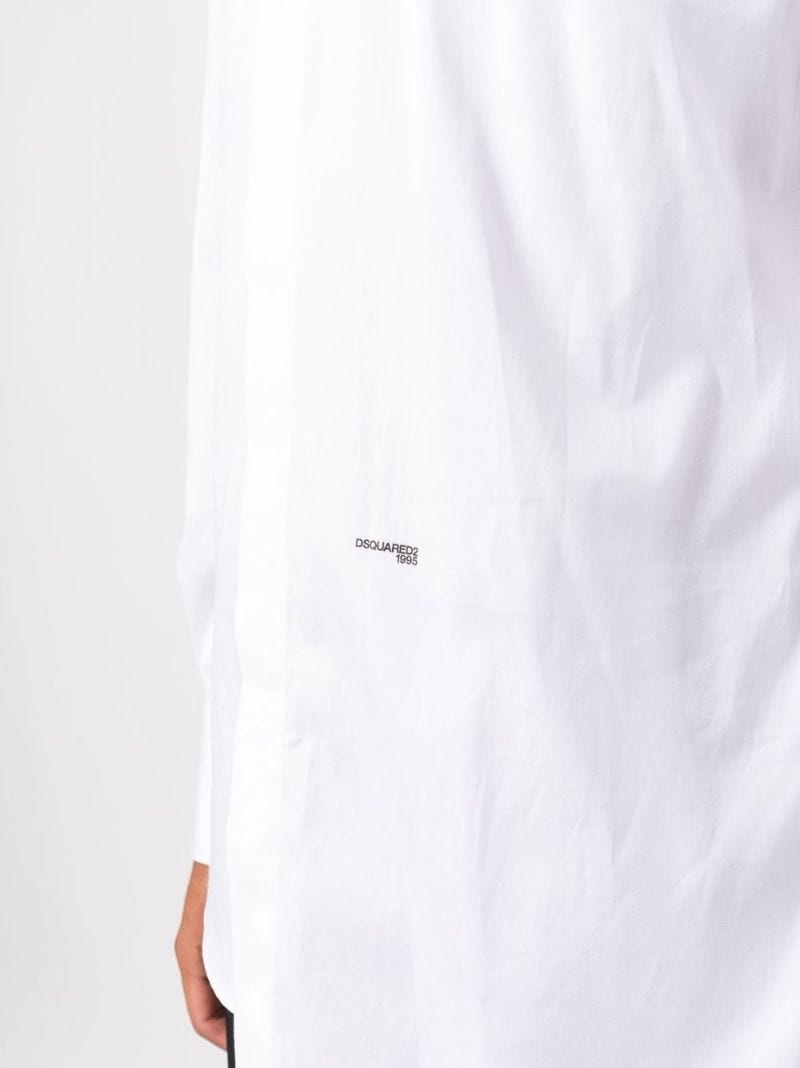 logo-detail button-up shirt - 5