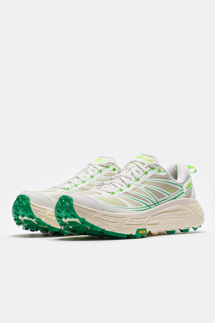 Mafate Speed 2 Sneaker in White/ Fresh Cut Grass - 2