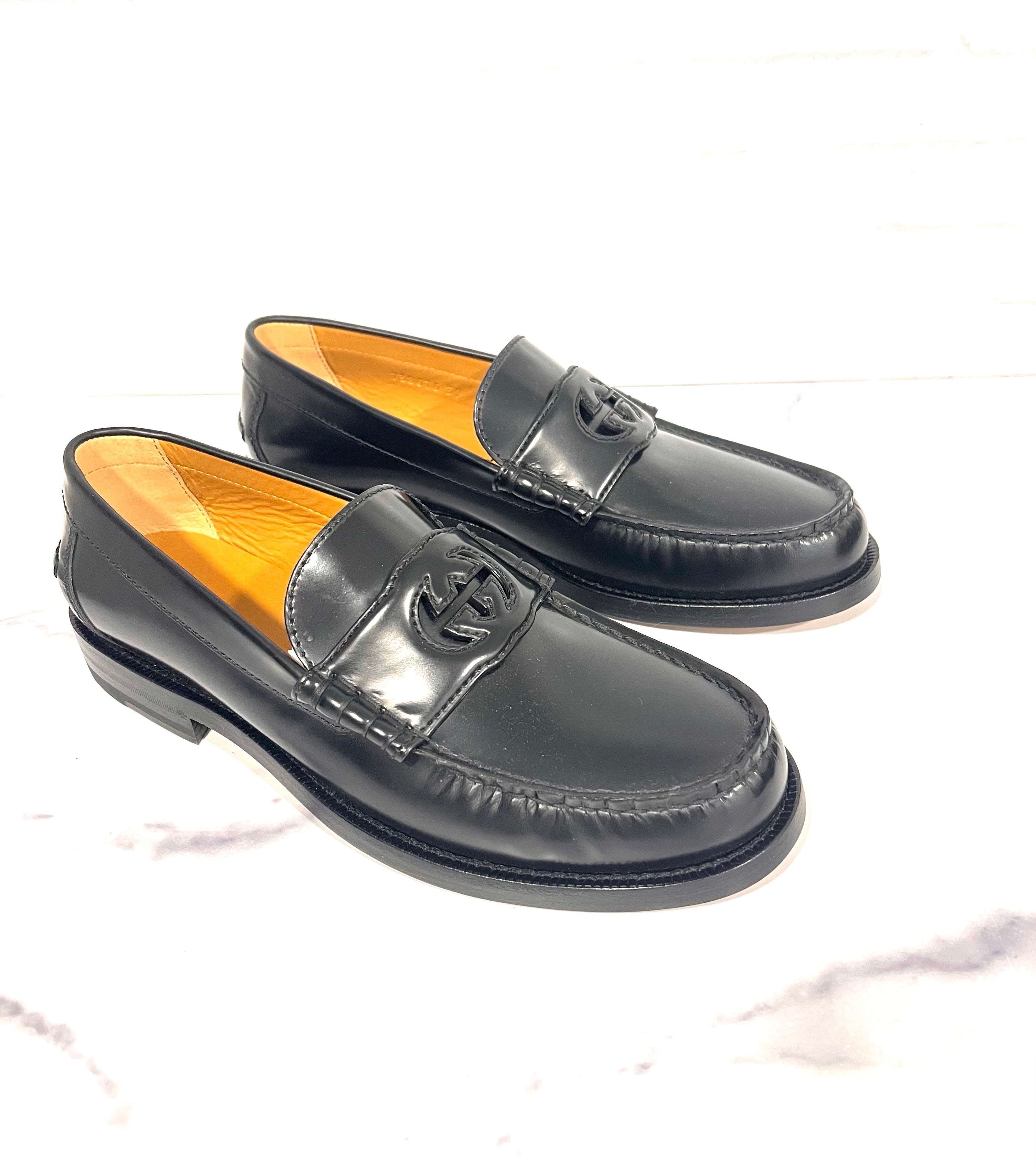Gucci Interlocking G Leather Loafers - 4
