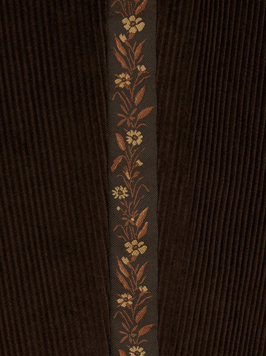 COTTON VELVET TROUSERS WITH BAND - 6