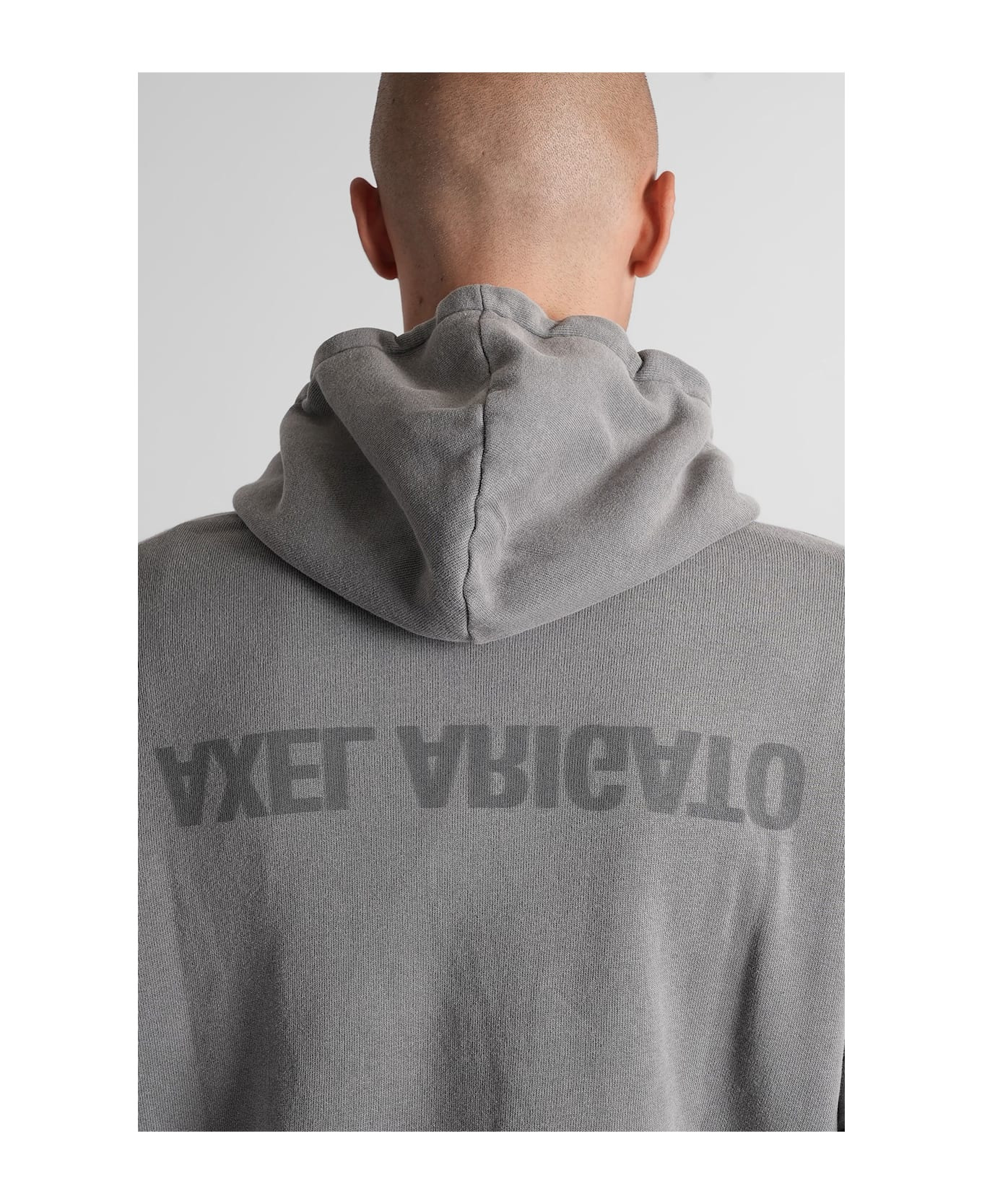 Distorti Washed Sweatshirt In Grey Cotton - 5