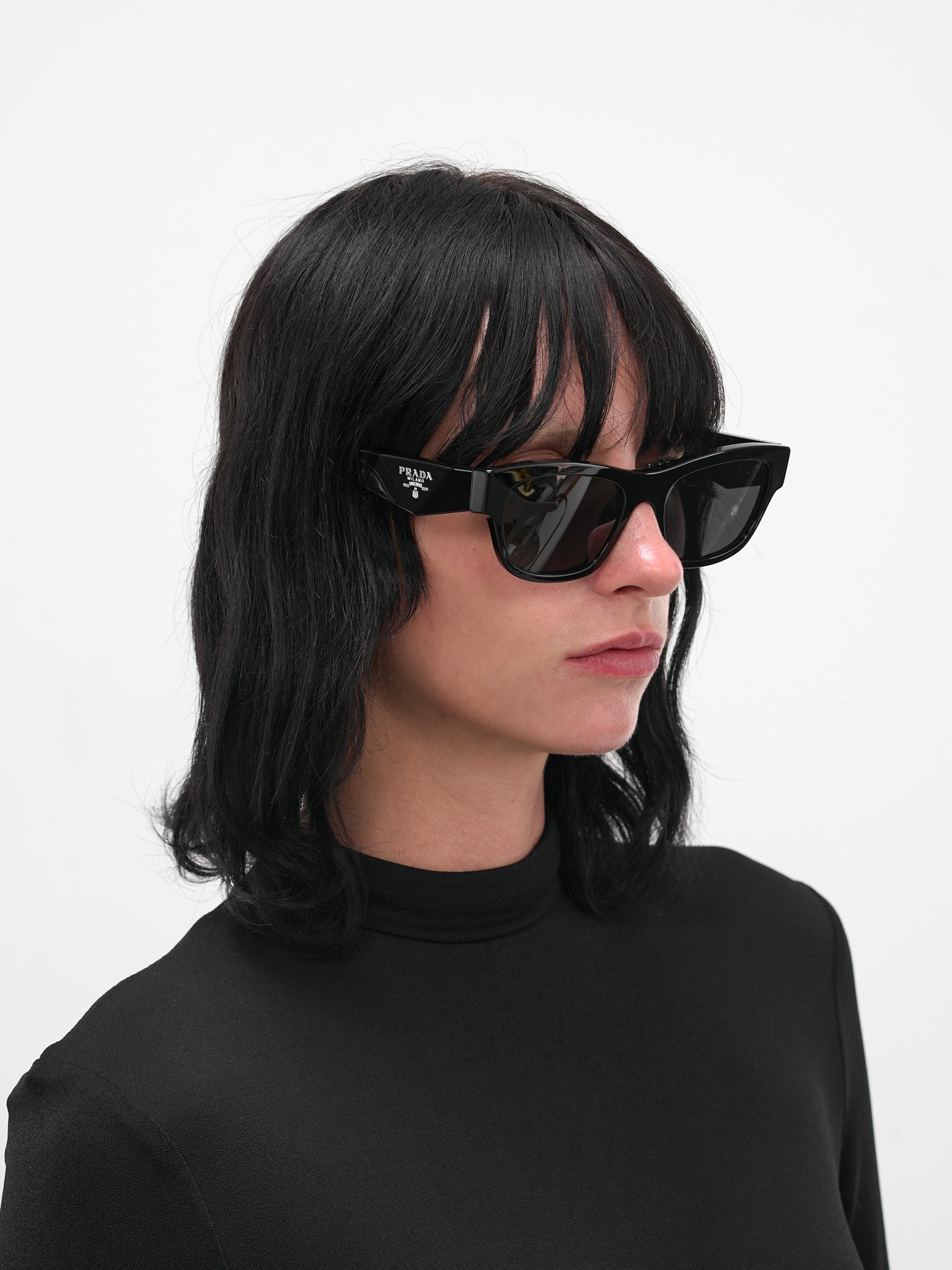 Black PR-B09S Geometric Sunglasses - 3