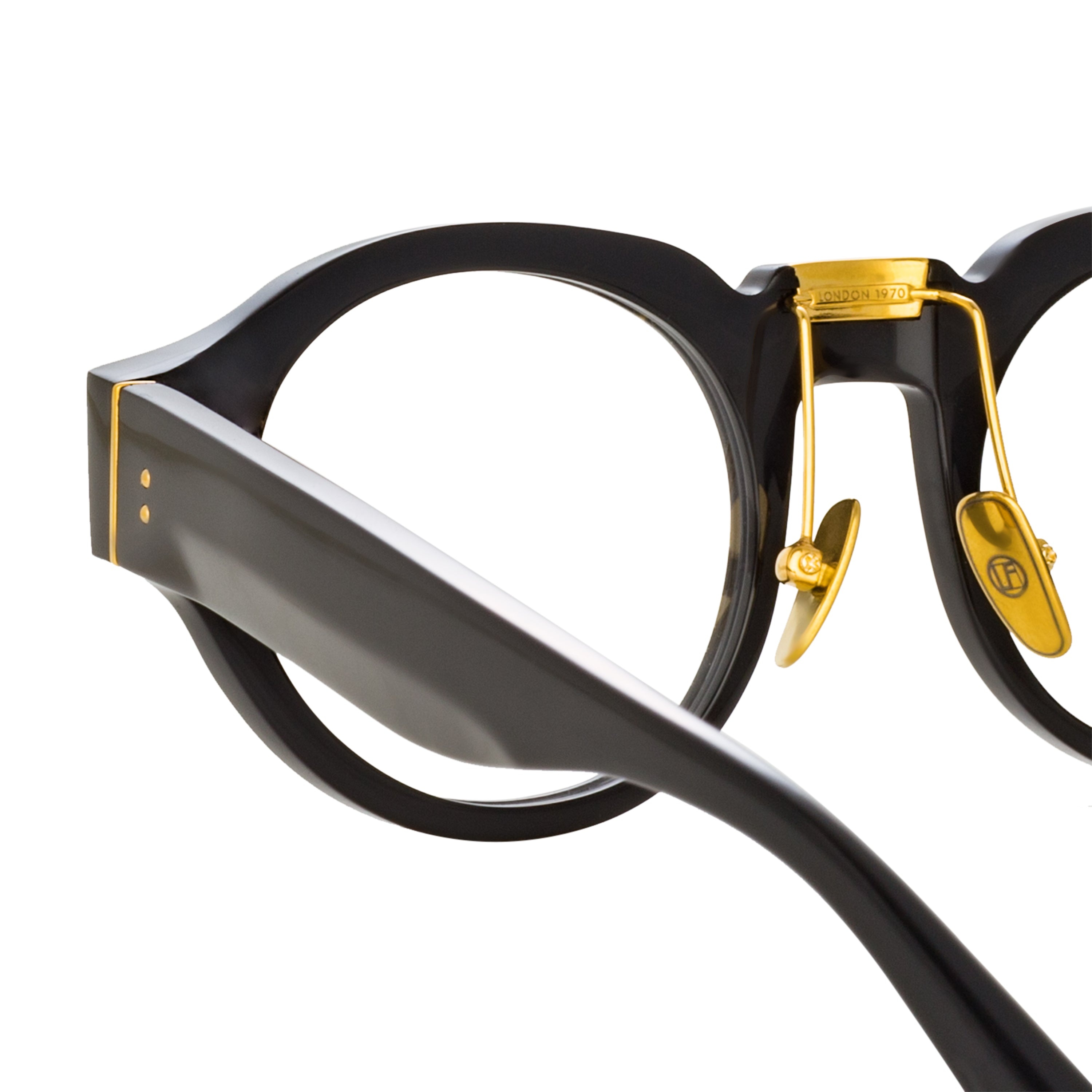 LEON ANGULAR OPTICAL FRAME IN BLACK - 5