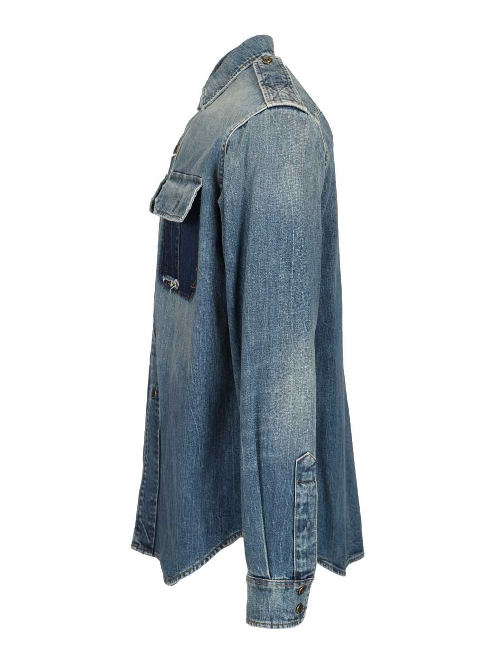 Long-Sleeved Shirt Shirts Blue - 3