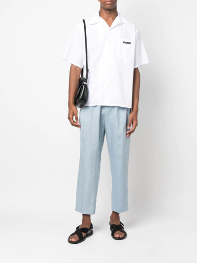 Paul Smith tapered-leg linen trousers outlook