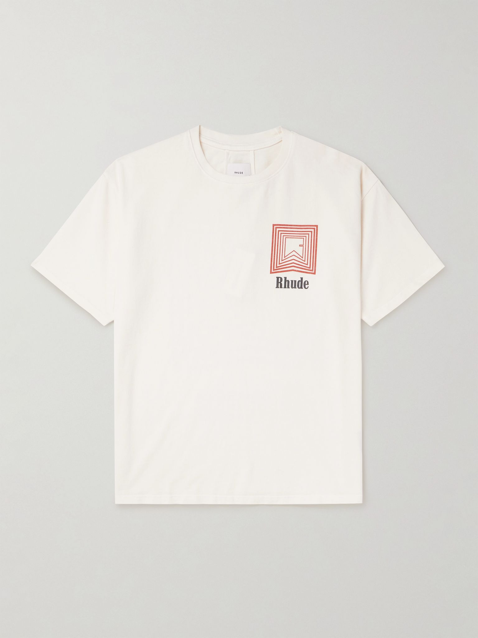 Logo-Print Cotton-Jersey T-Shirt White - 1