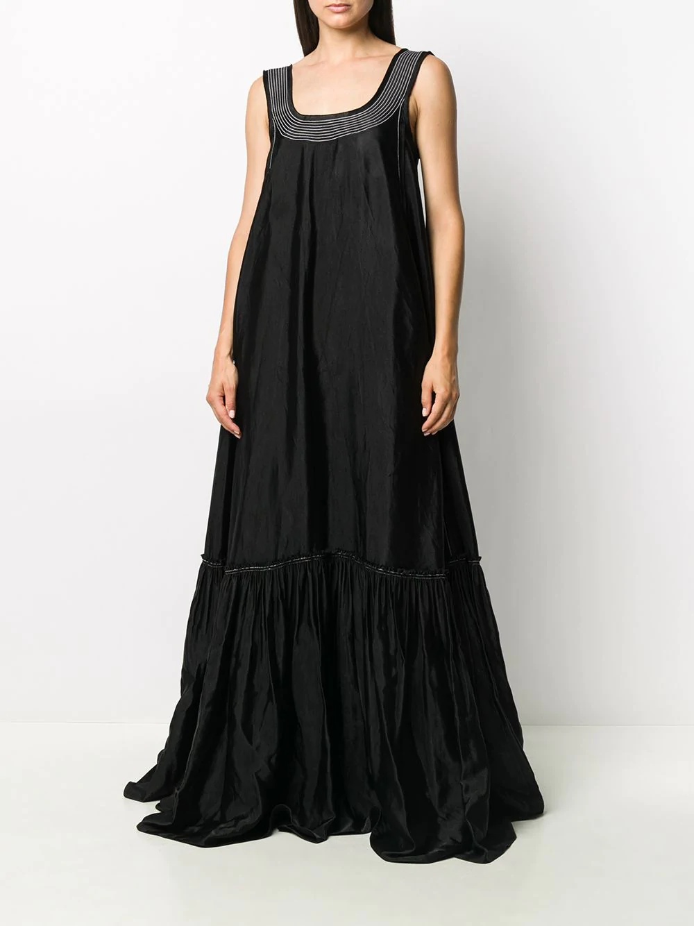 flared maxi gown - 2