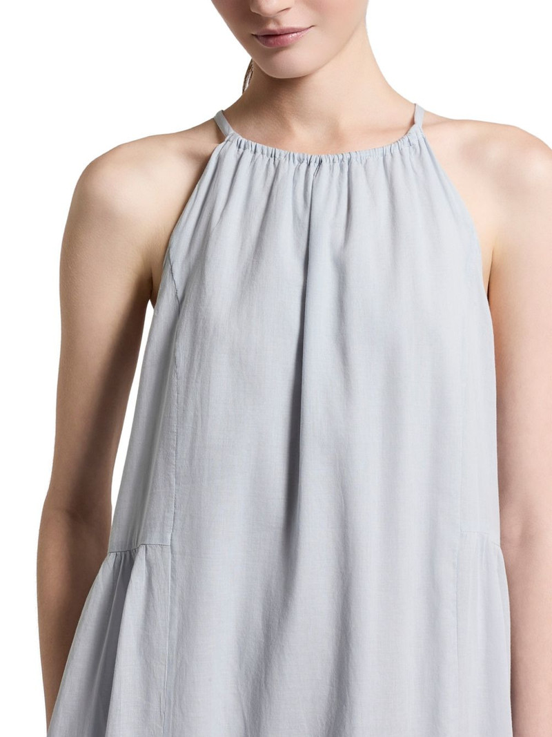 ruffled-hem halterneck midi dress 4