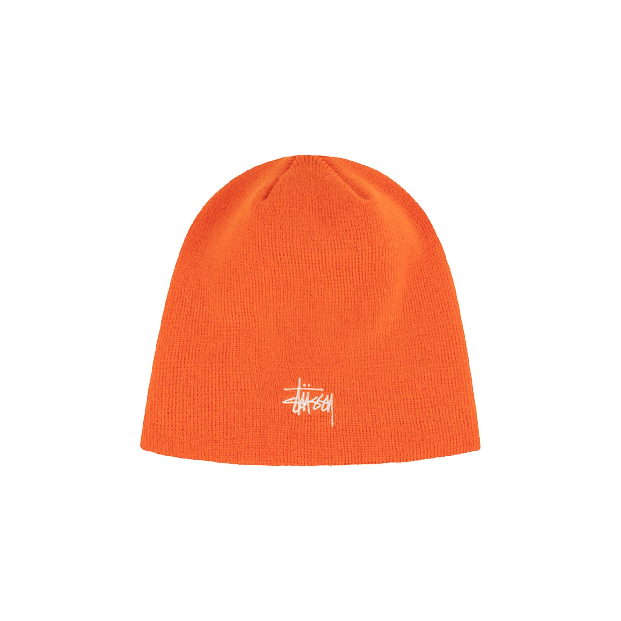 Stussy Basic Skullcap Beanie 'Orange' - 1