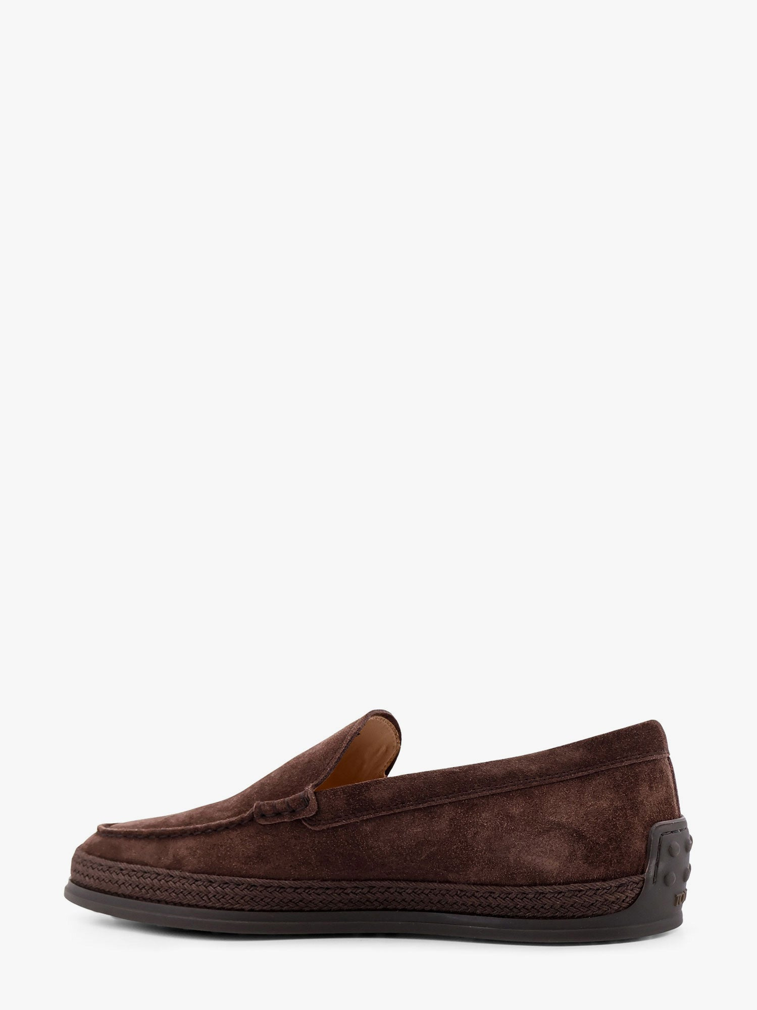 Tod'S Suede Loafer With Engraved Logo - 3