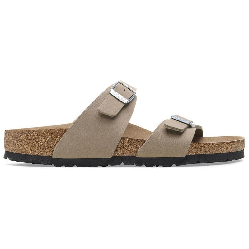 Birkenstock Sydney Vegan Synthetics Vegan Narrow Fit Sandals 'Gray Taupe' 1026700 2