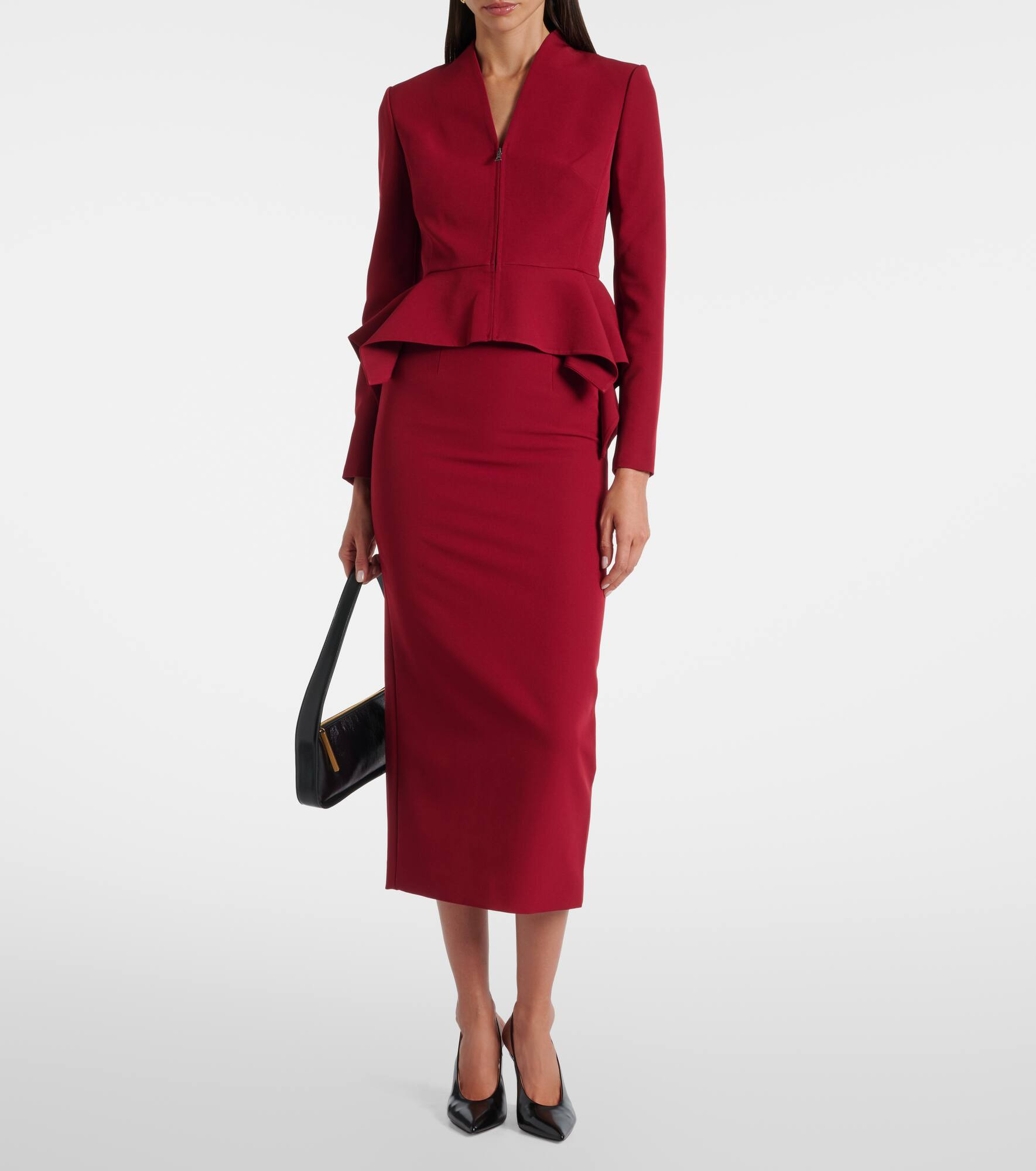 Crêpe pencil skirt - 2
