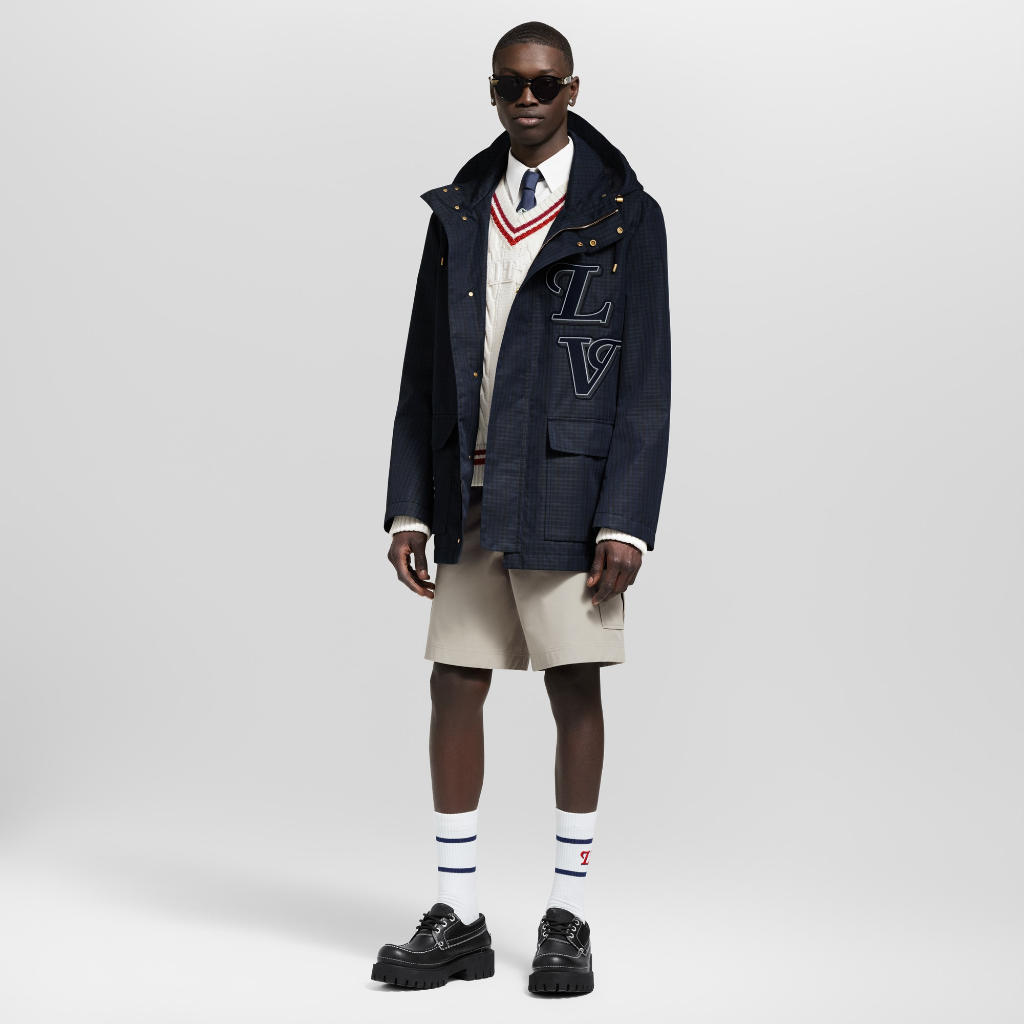Preppy Hooded Parka - 3