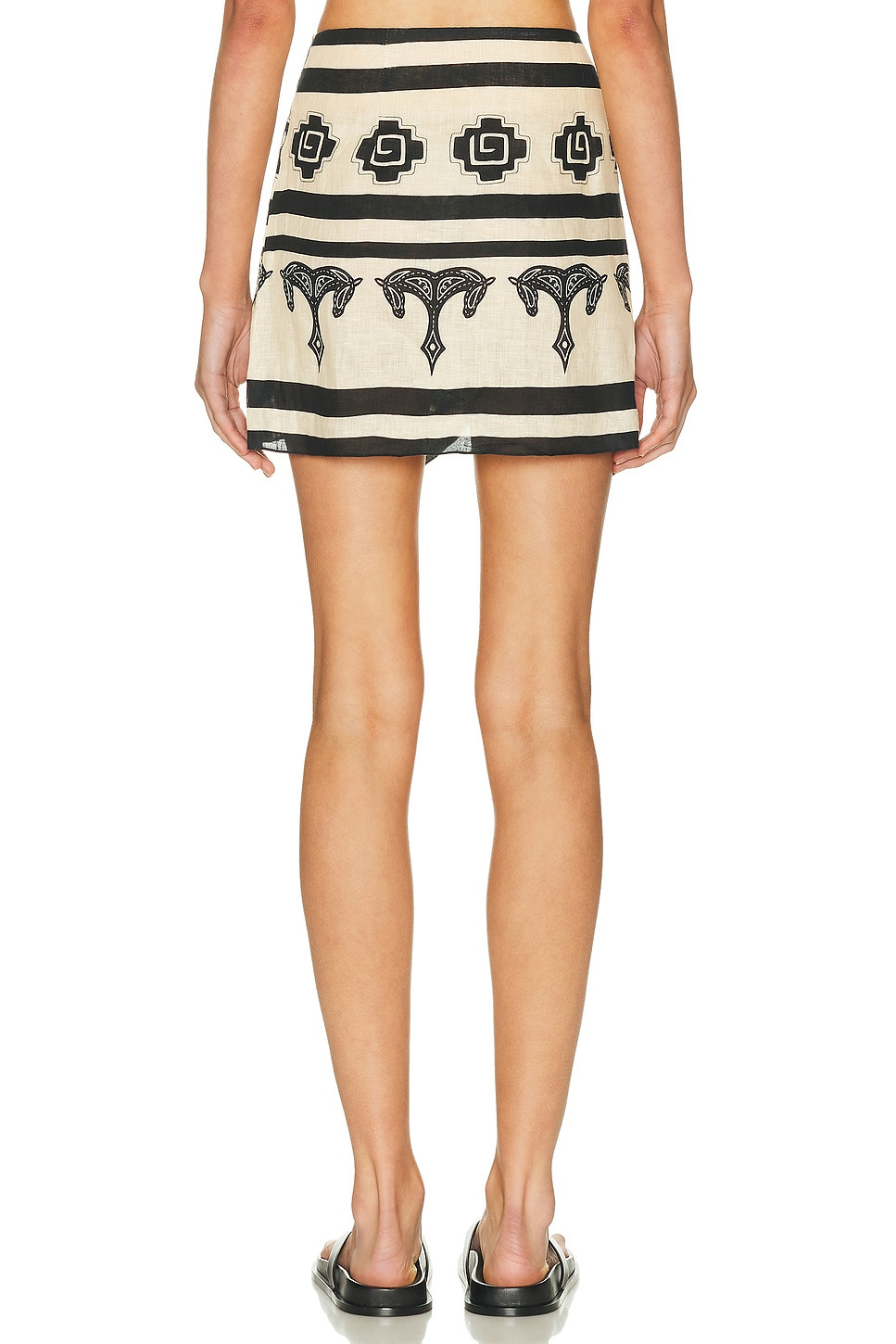 Linen Roots Wrap Skirt - 4
