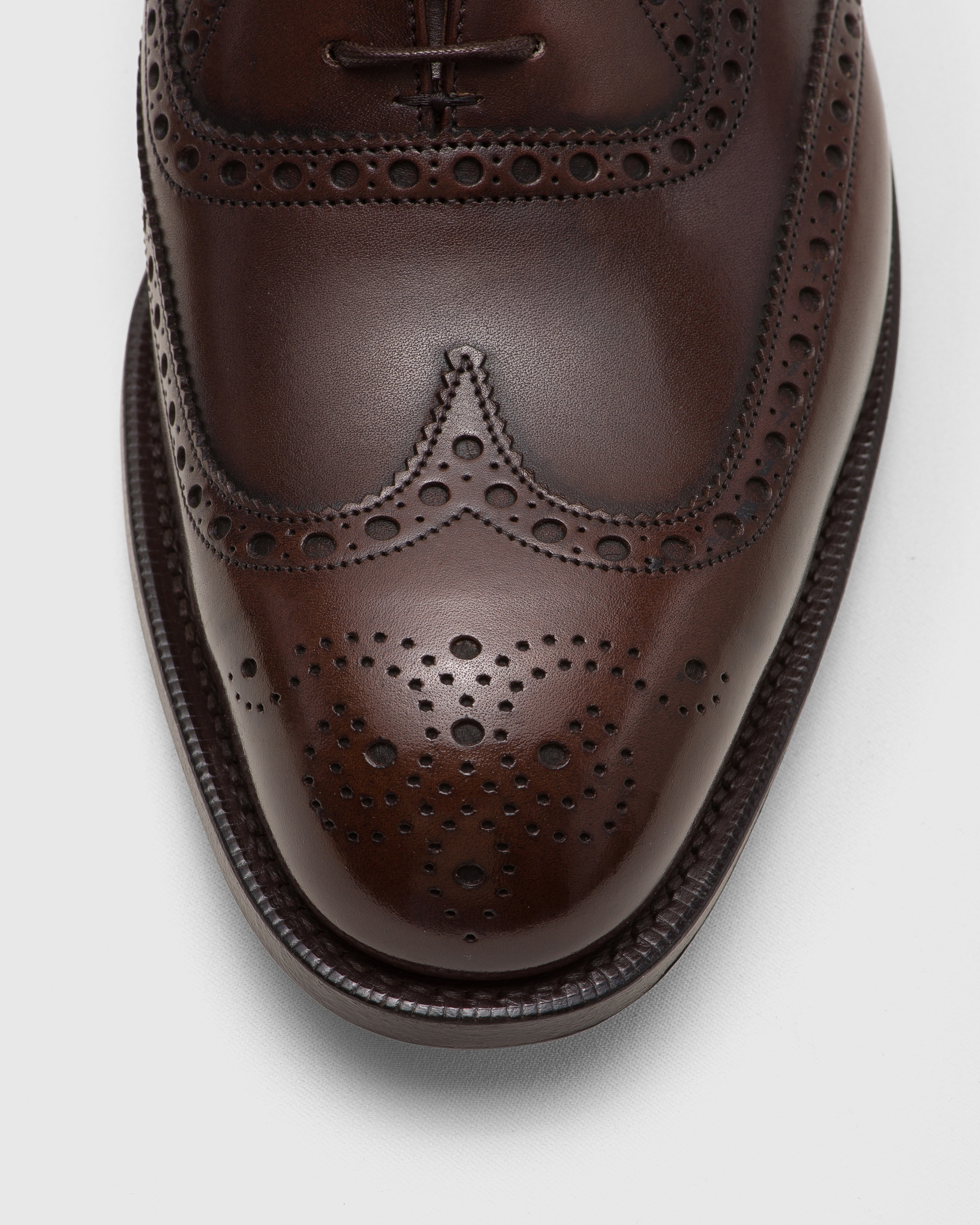 Bleached Calfskin Oxford Brogue - 3