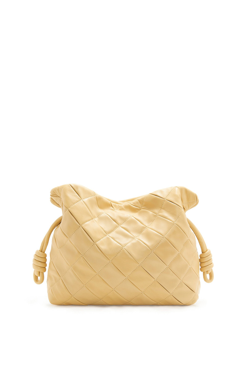 Medium Flamenco clutch in pleated nappa lambskin 1