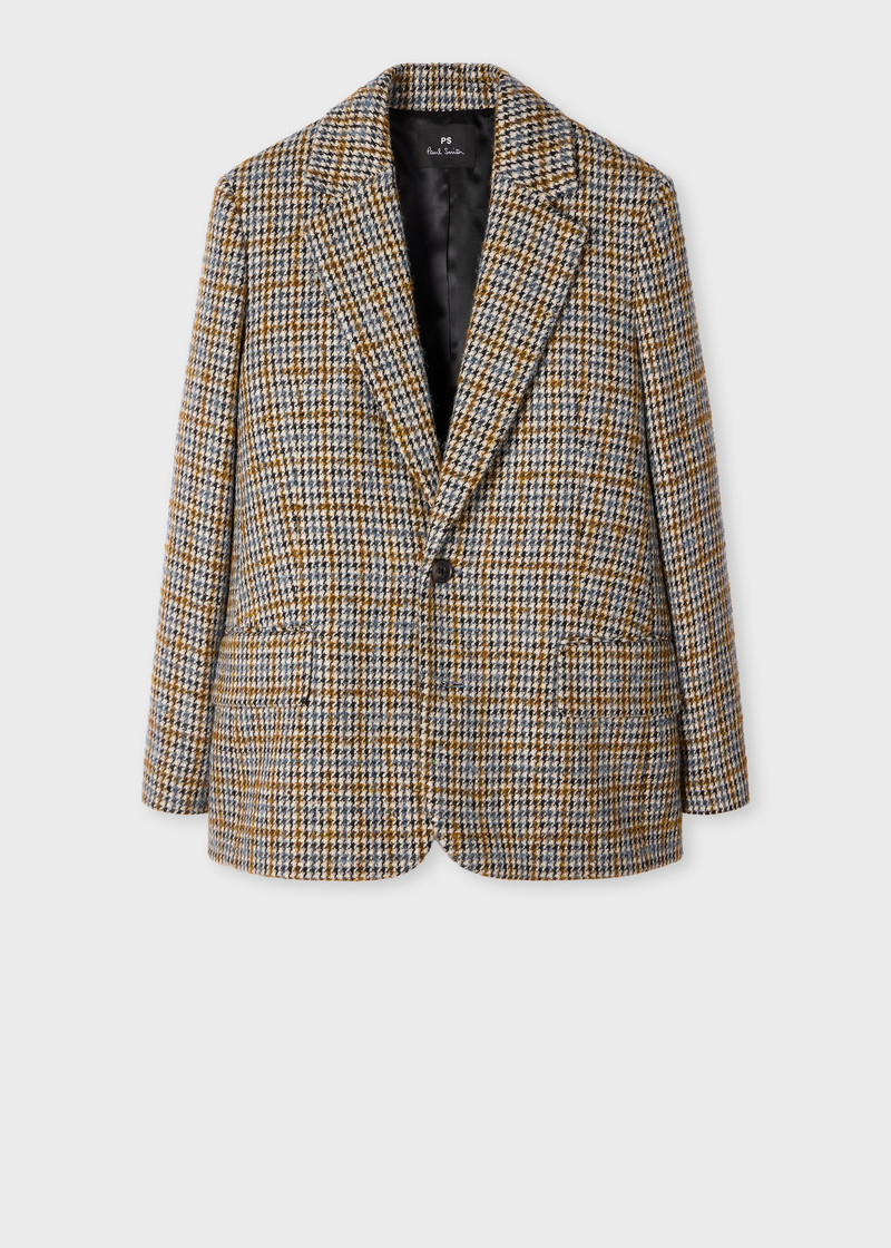 Women's Houndstooth Wool-Blend Blazer 1